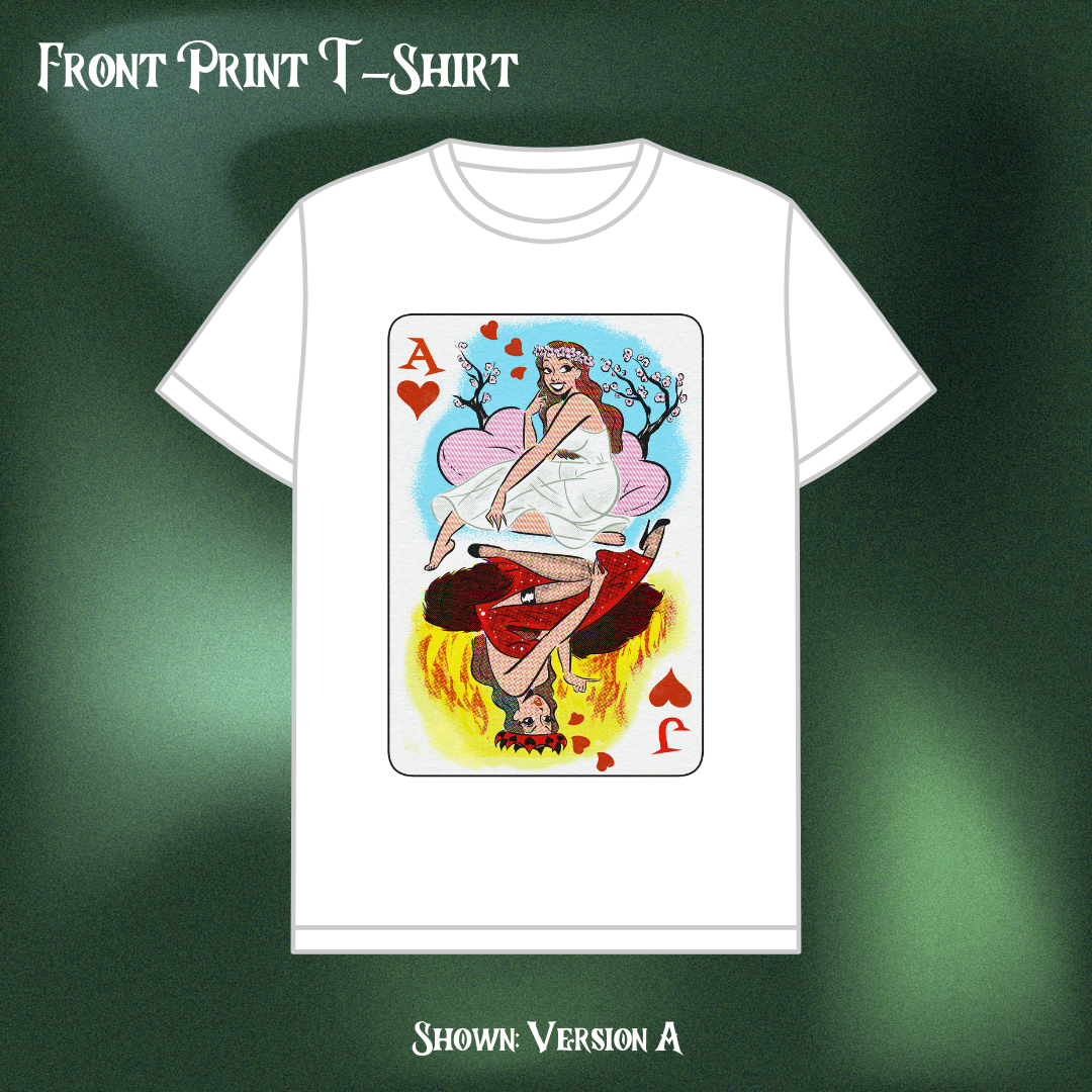 Queen of Hearts - Front Print T-Shirt (PREORDER)