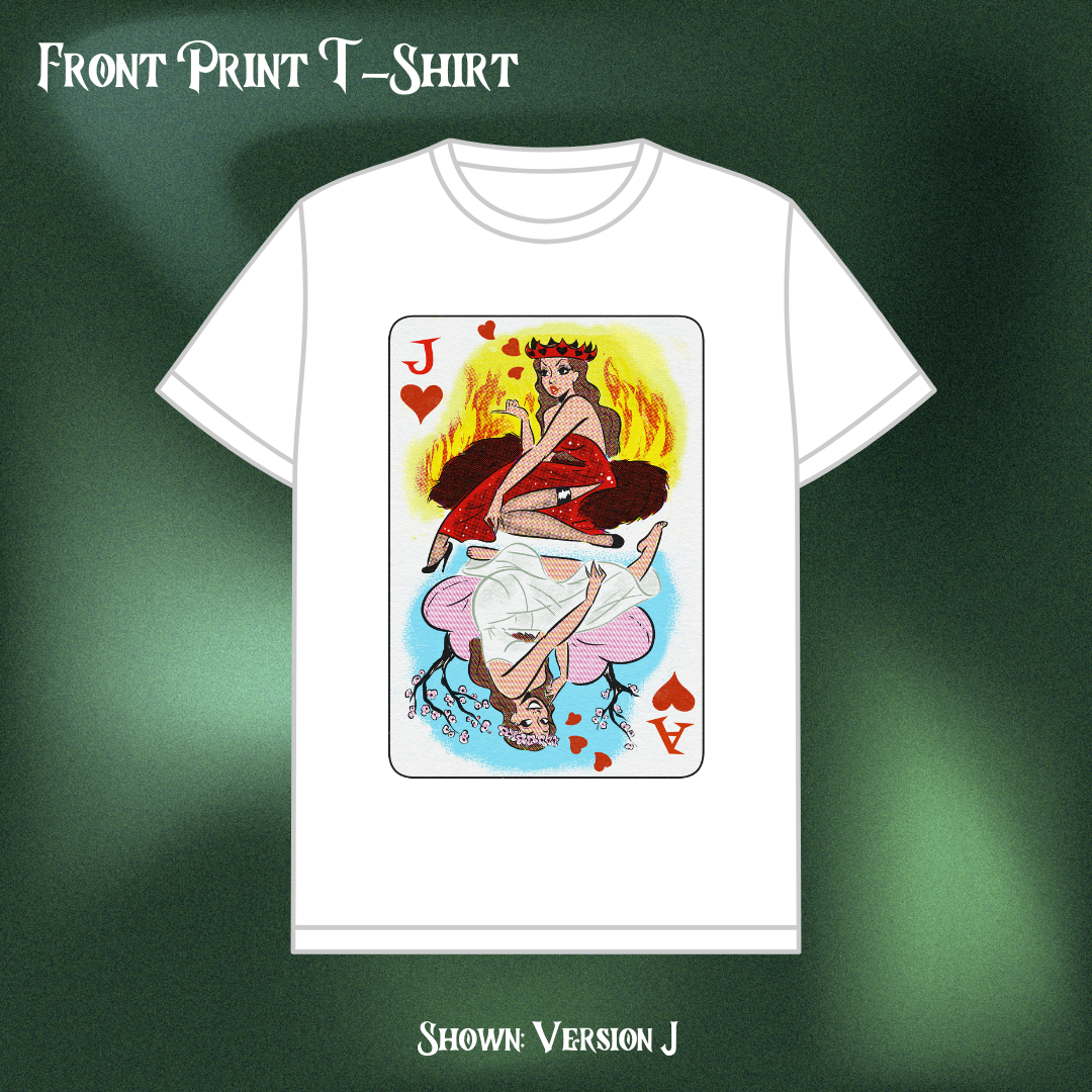 Queen of Hearts - Front Print T-Shirt (PREORDER)