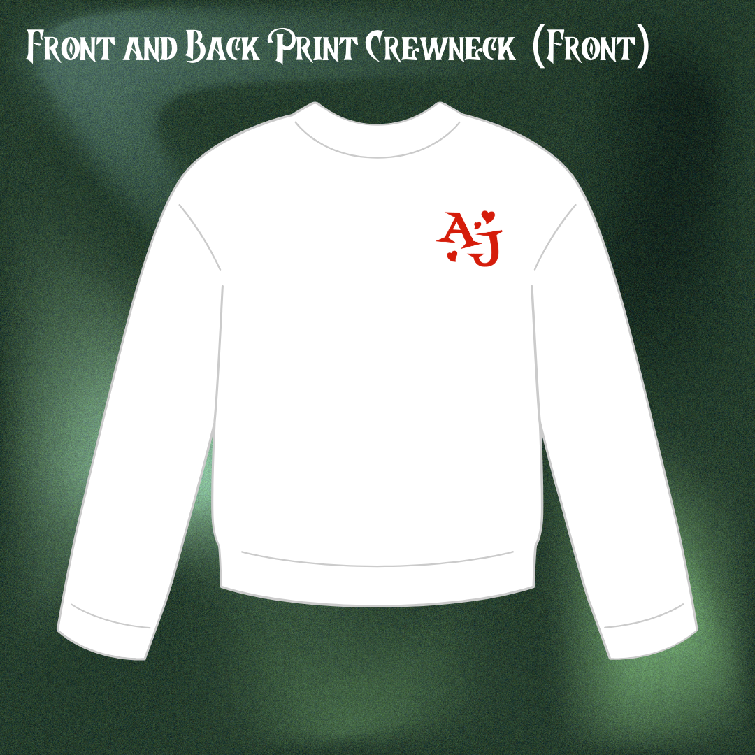 Queen of Hearts - Front and Back Print Crewneck (PREORDER)