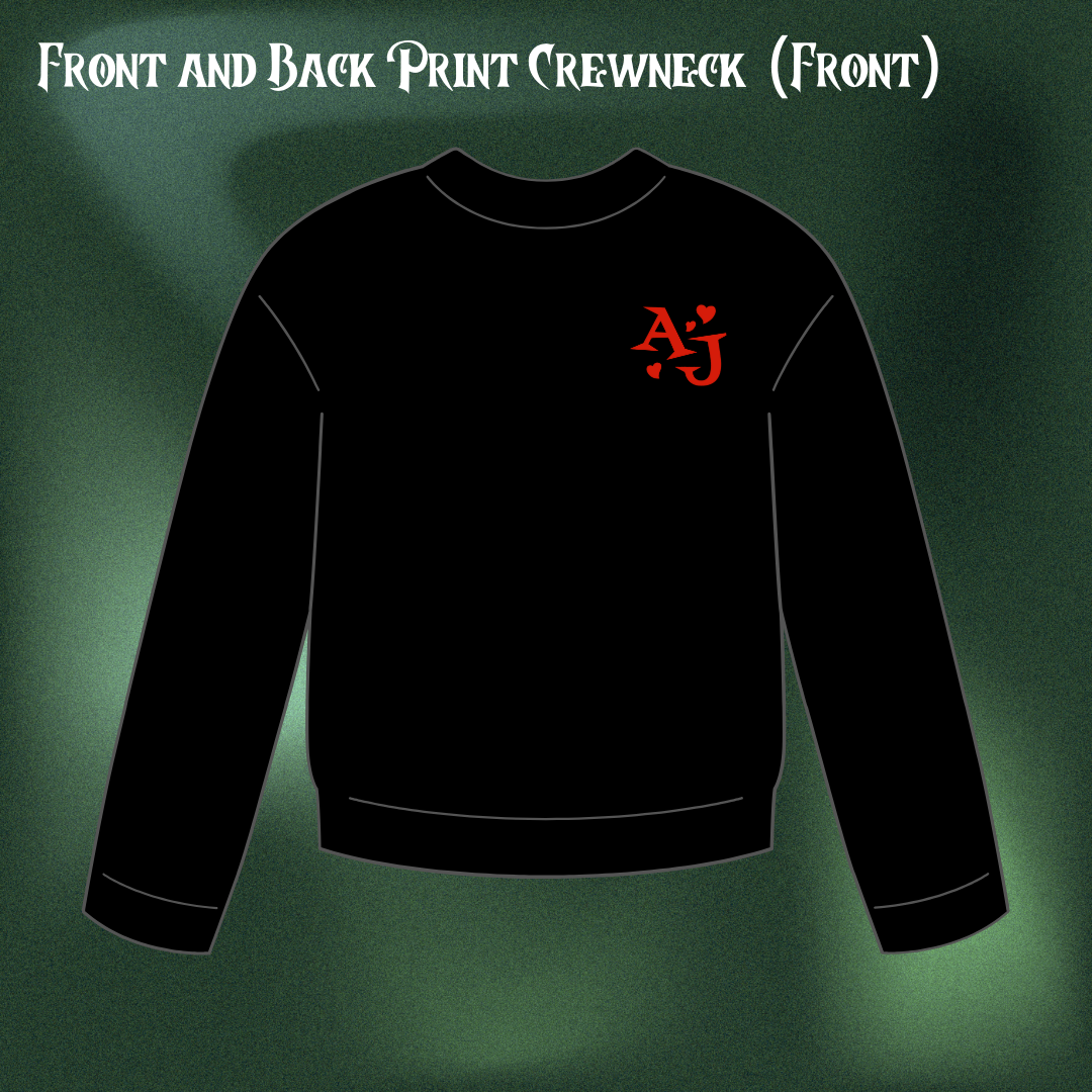 Queen of Hearts - Front and Back Print Crewneck (PREORDER)