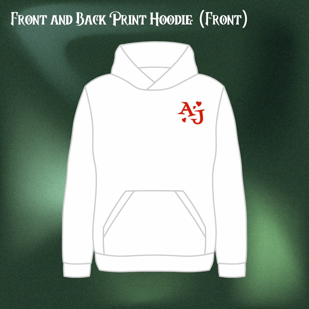 Queen of Hearts - Front and Back Print Hoodie (PREORDER)