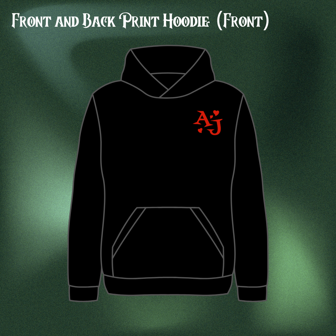 Queen of Hearts - Front and Back Print Hoodie (PREORDER)